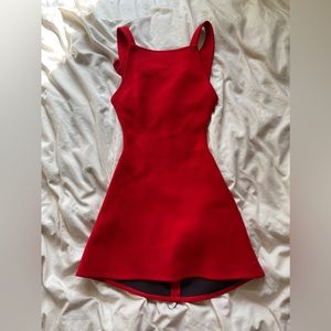 NEW Zara Cut Out Mini Red Dress Small Medium 8906/522 NWT